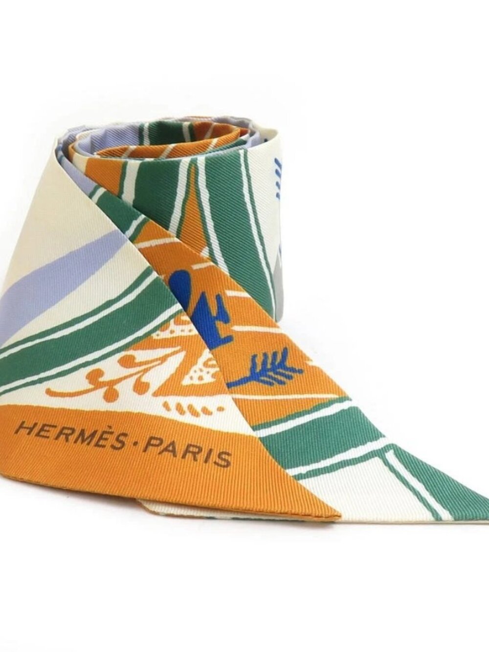 HERMES Twilly Scarf Multicolor Silk -